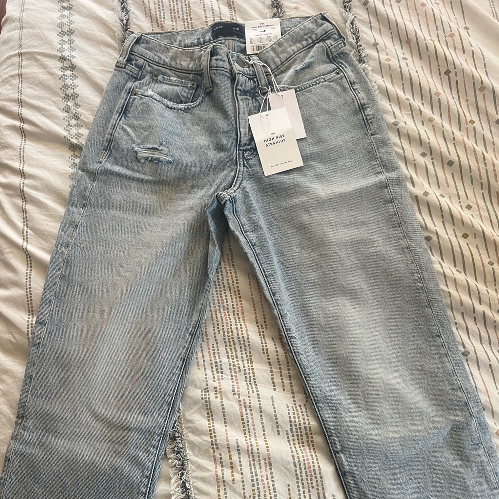 Lucky Brand  Zoe High Rise Straight Jean Size 27 Brand New